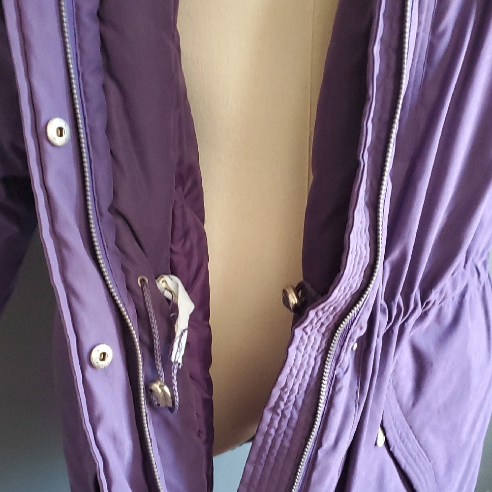 Jaclyn Smith Classic Deep Purple Outerwear Winter Coat Size M - Picture 6 of 10